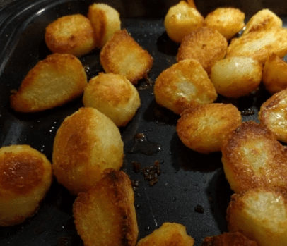 Krispig ugnsrostad potatis